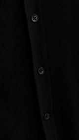 JACK & JONES JJEEMIL knit structure shirt in black - Image 5