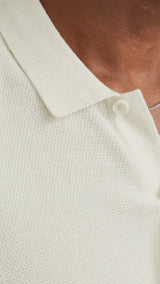 JACK & JONES JJEEMIL knit structure shirt in cloud dancer - Image 6