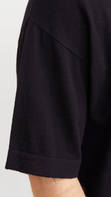 JACK & JONES JJEEMIL knit tee - black