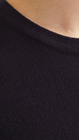 JACK & JONES JJEEMIL knit tee - black