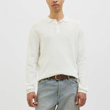 JACK & JONES JJEGEORGE knit polo - coriander w. white