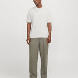 JACK & JONES JJEGEORGE knit polo - coriander w. cloud dancer