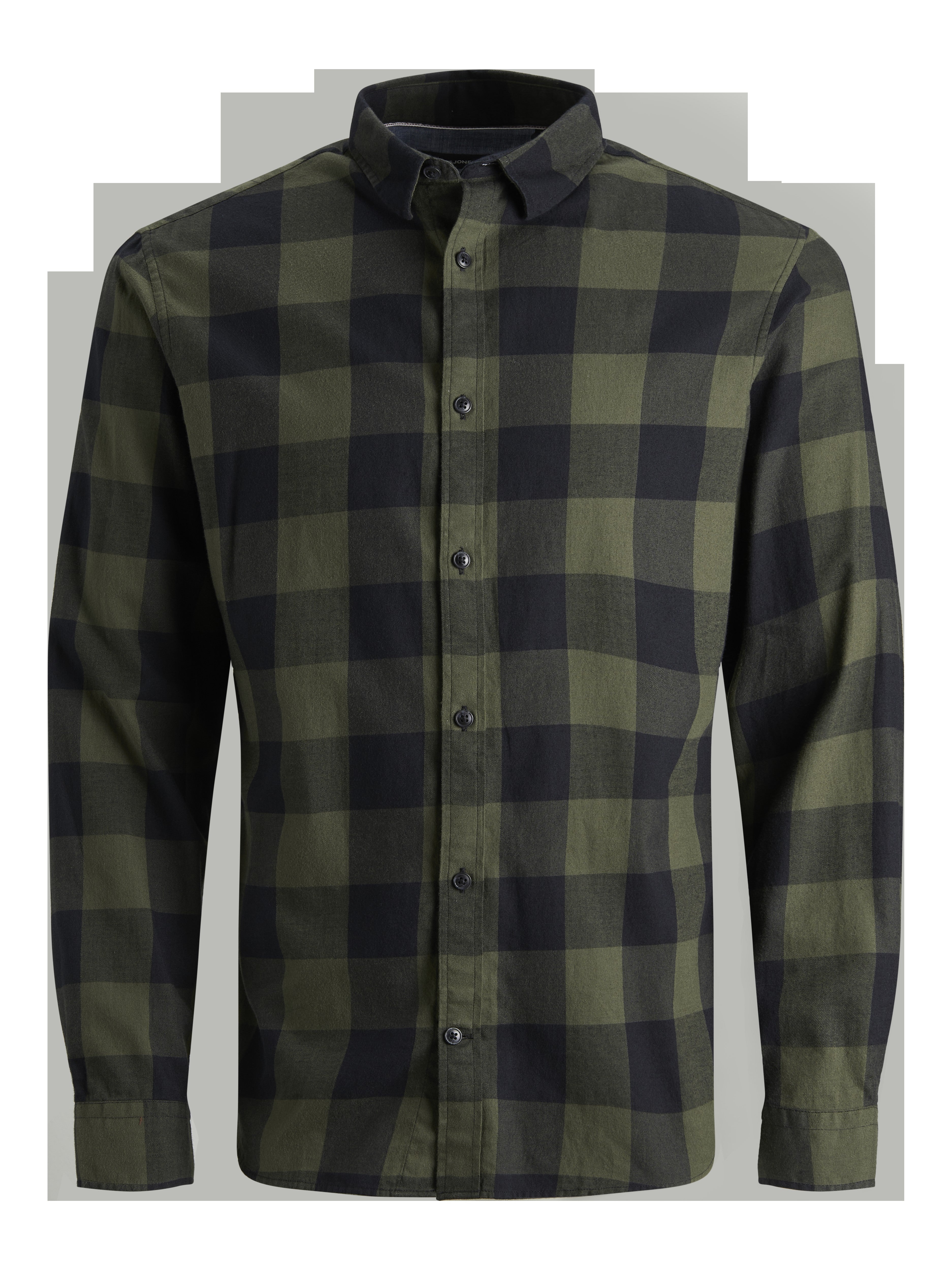 JACK & JONES JJEGINGHAM twill shirt in crockery - Image 3