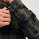 JACK & JONES JJEGINGHAM twill shirt in crockery - Image 5