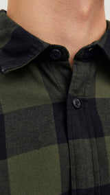 JACK & JONES JJEGINGHAM twill shirt in crockery - Image 6