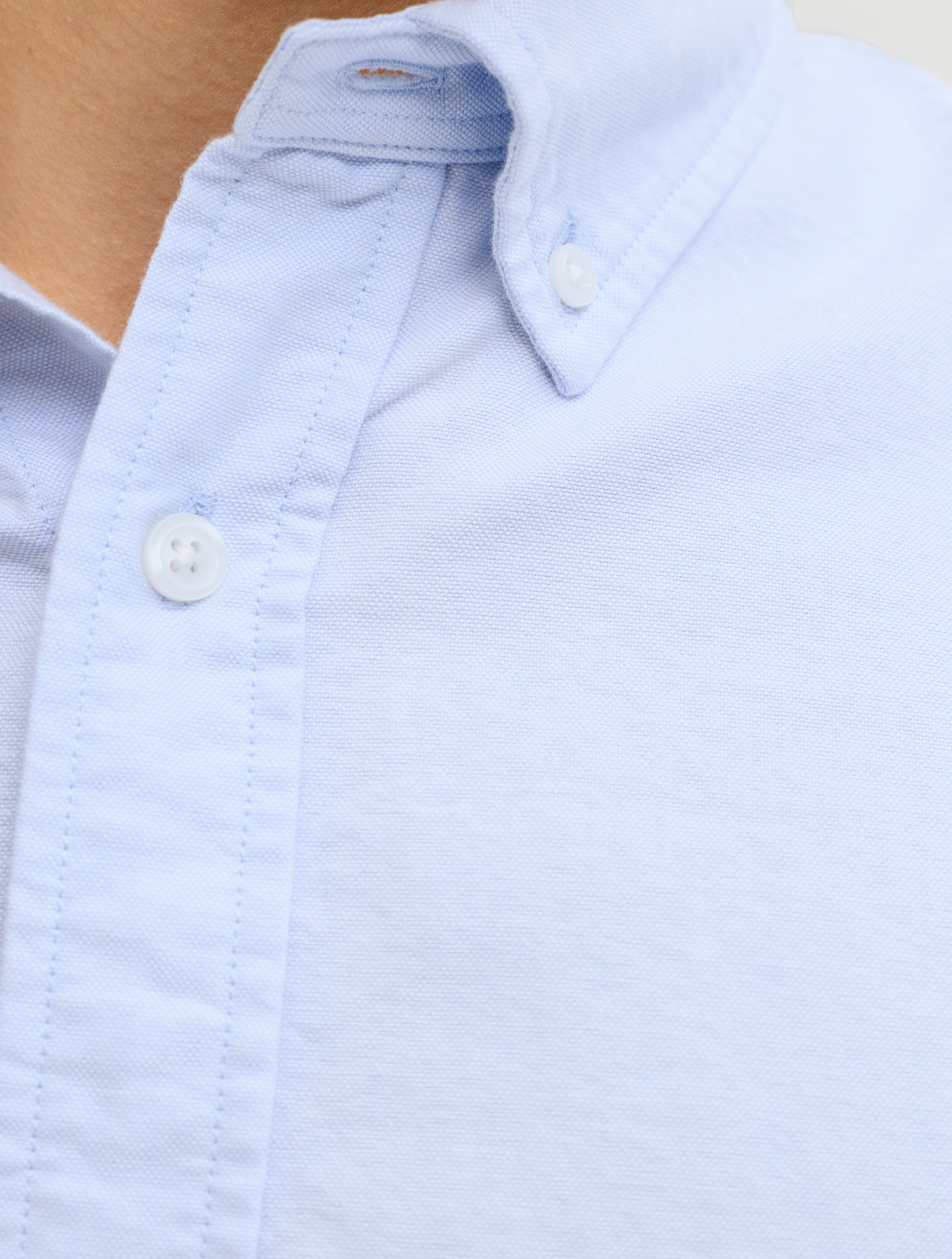 JACK & JONES JJEHARVEY oxford shirt - chambray blue regular fit
