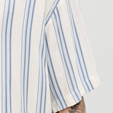 JACK & JONES JJEJEFF resort stripe shirt - celestial blue
