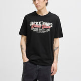 JACK & JONES JJELOGO tee o-neck col in black - Image 1