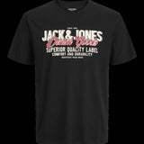 JACK & JONES JJELOGO tee o-neck col in black - Image 3