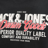 JACK & JONES JJELOGO tee o-neck col in black - Image 6