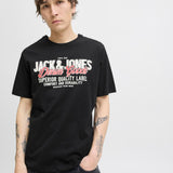 JACK & JONES JJELOGO tee o-neck col in black - Image 7