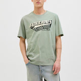 JACK & JONES JJELOGO tee o-neck col in iceberg green - Image 1
