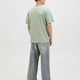 JACK & JONES JJELOGO tee o-neck col in iceberg green - Image 2