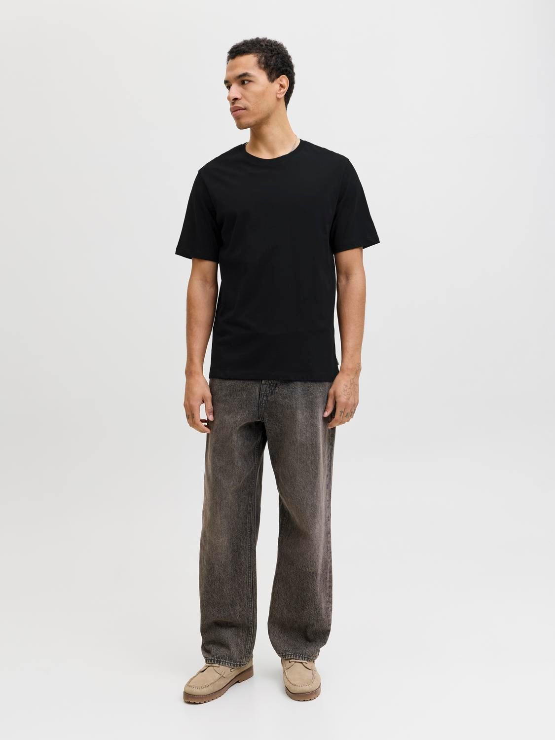 JACK & JONES JJEORGANIC basic tee o-neck in coriander - Image 5
