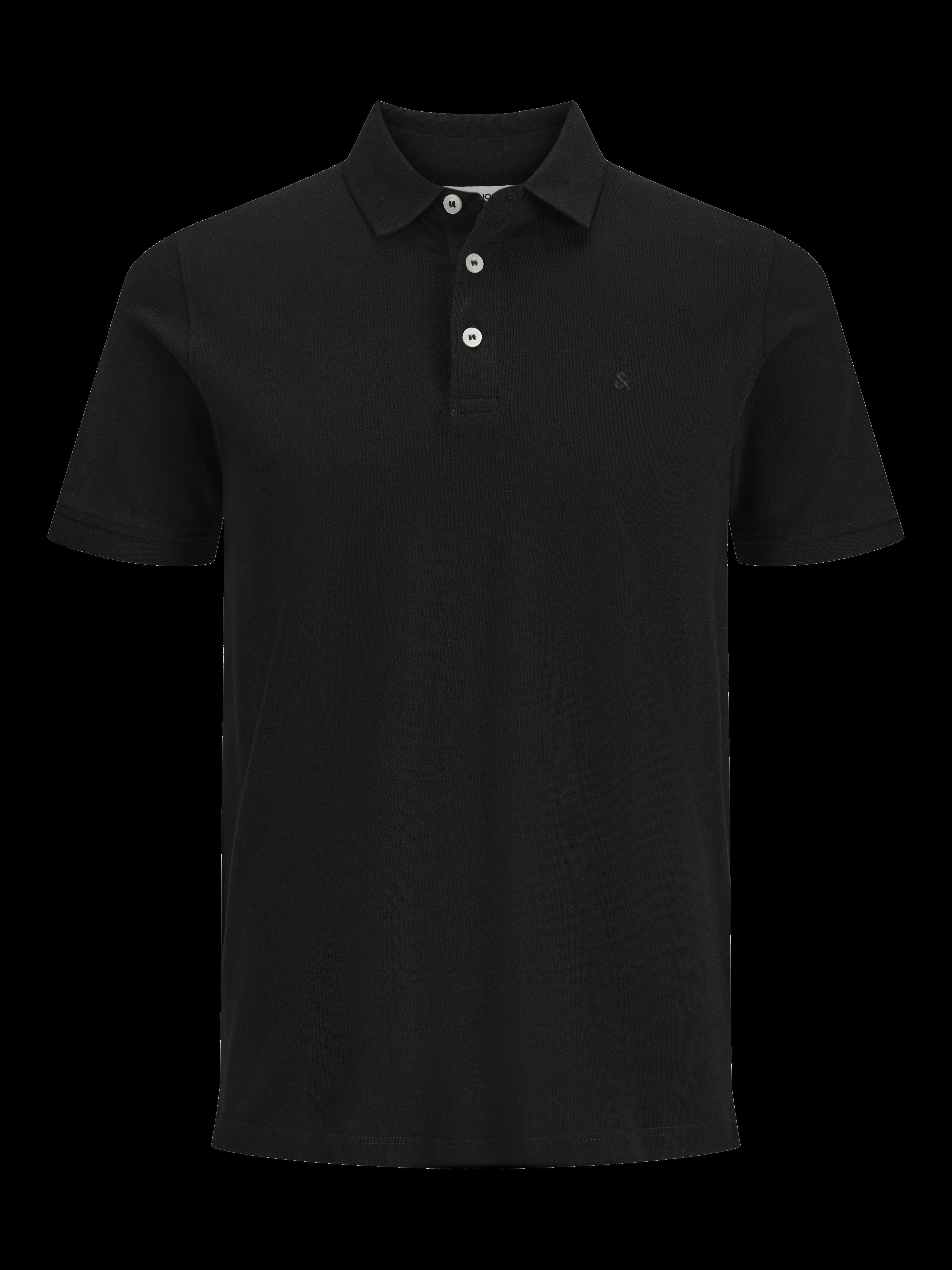 JACK & JONES JJEPAULOS polo in black - Image 3