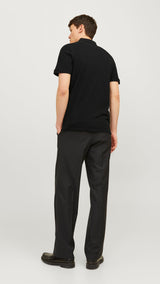 JACK & JONES JJEPAULOS polo in black - Image 2