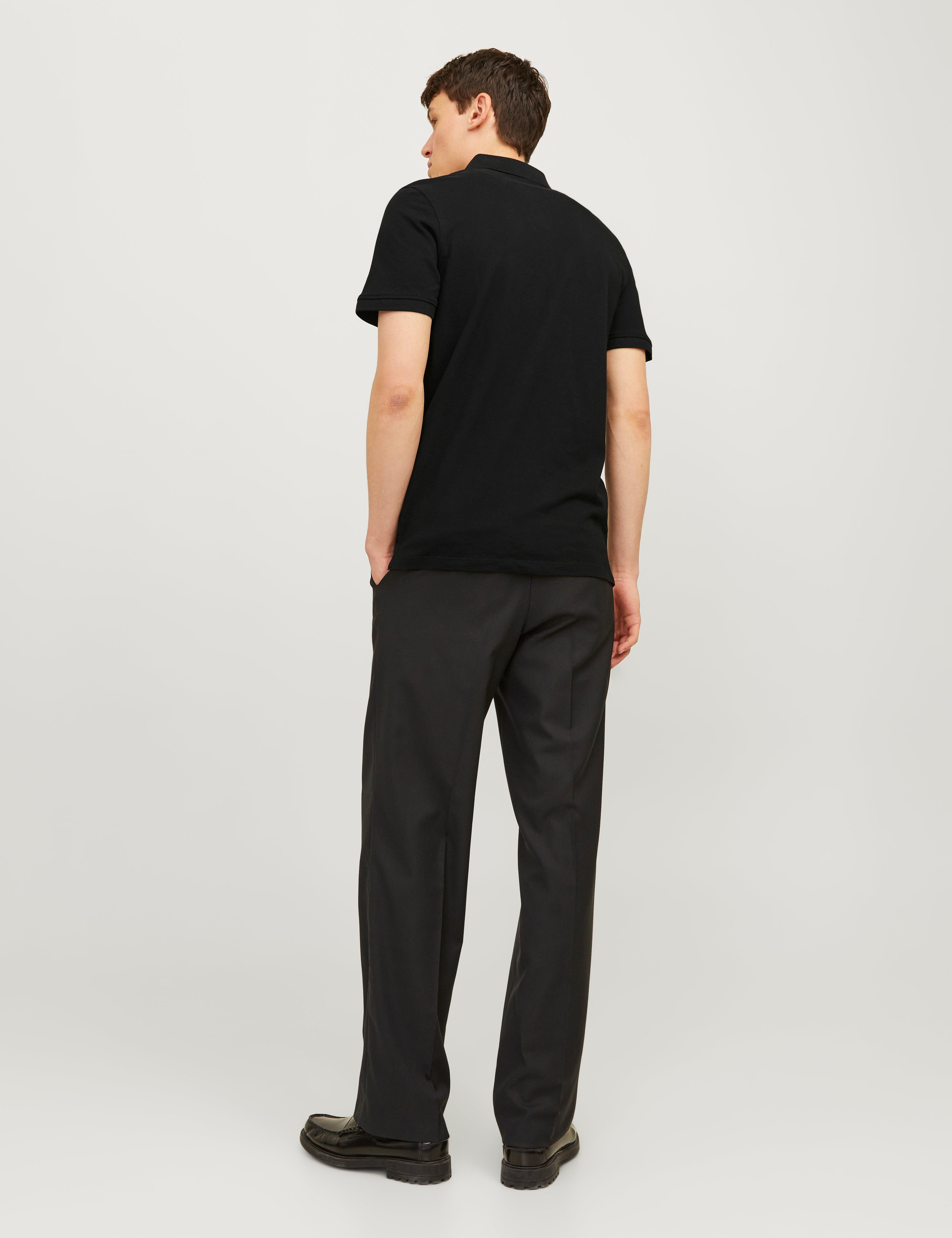JACK & JONES JJEPAULOS polo in black - Image 2