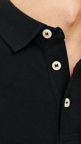 JACK & JONES JJEPAULOS polo in black - Image 6