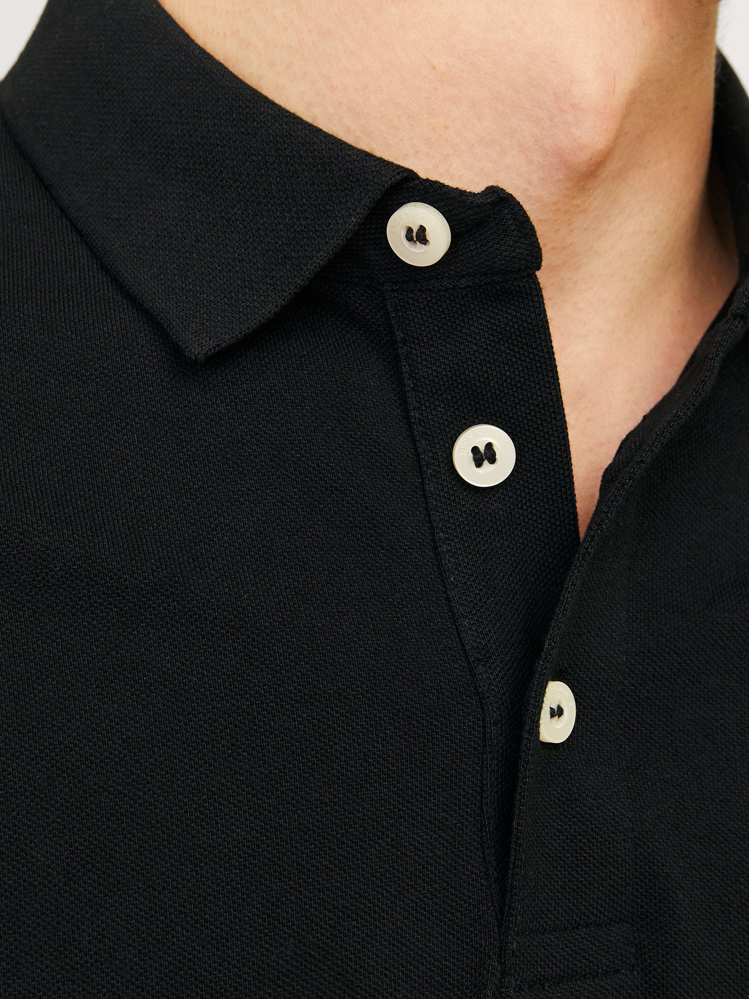 JACK & JONES JJEPAULOS polo in black - Image 6