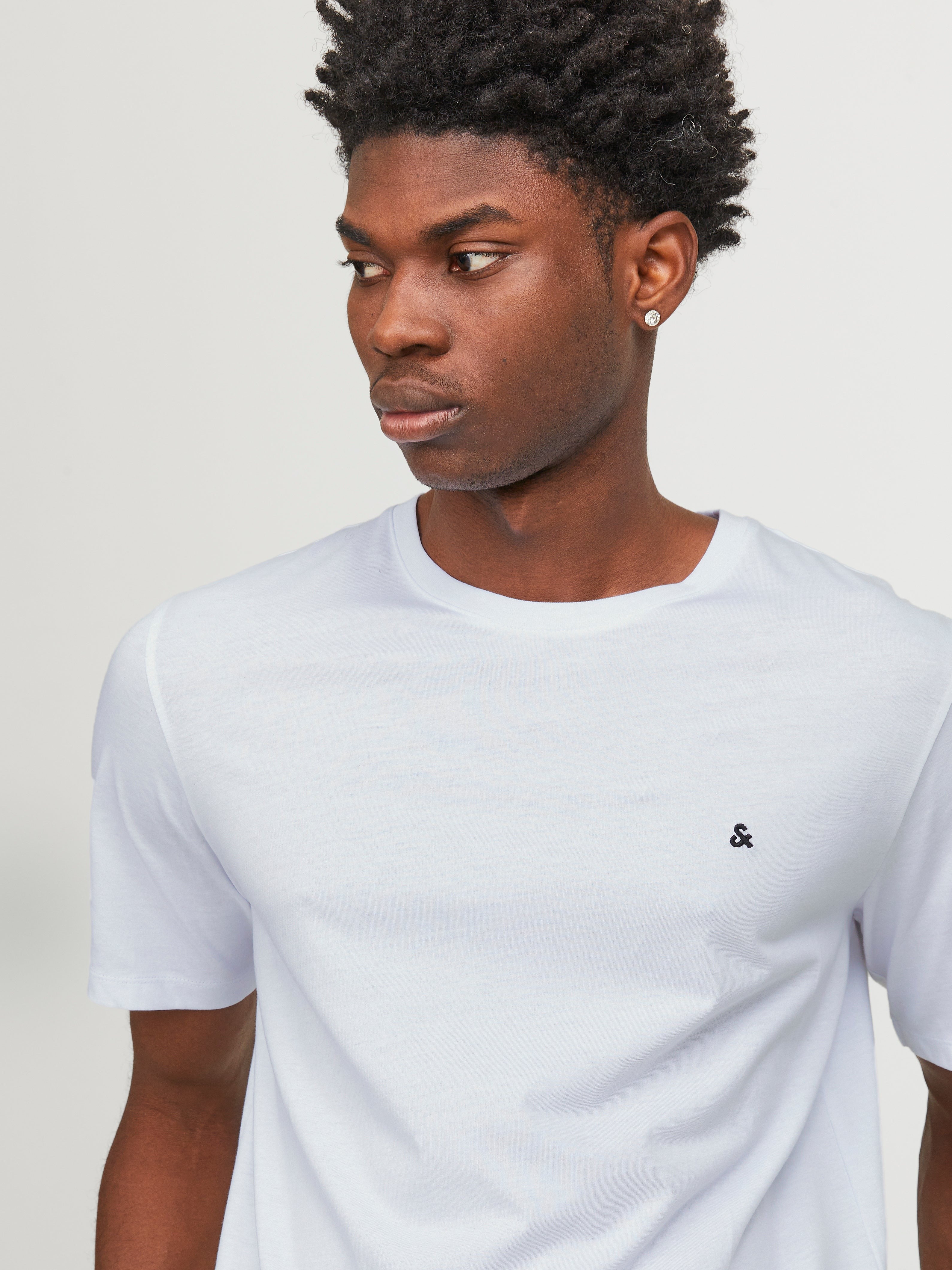 JACK & JONES JJEPAULOS tee crew neck in white - Image 7