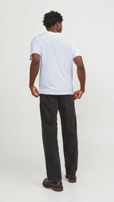 JACK & JONES JJEPAULOS tee crew neck in white - Image 2