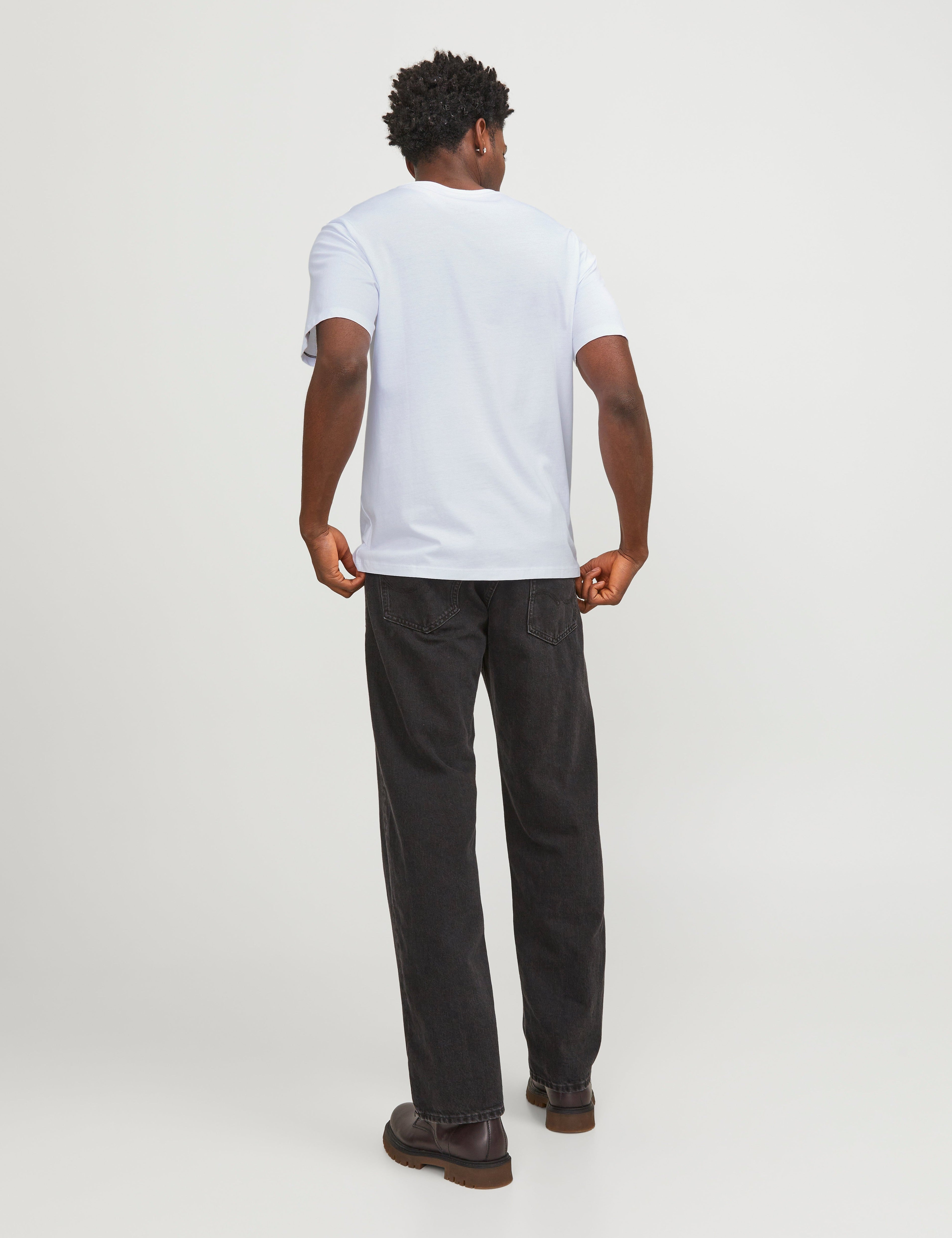 JACK & JONES JJEPAULOS tee crew neck in white - Image 2