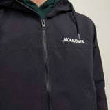 JACK & JONES JJERUSH hood bomber in black - Image 6