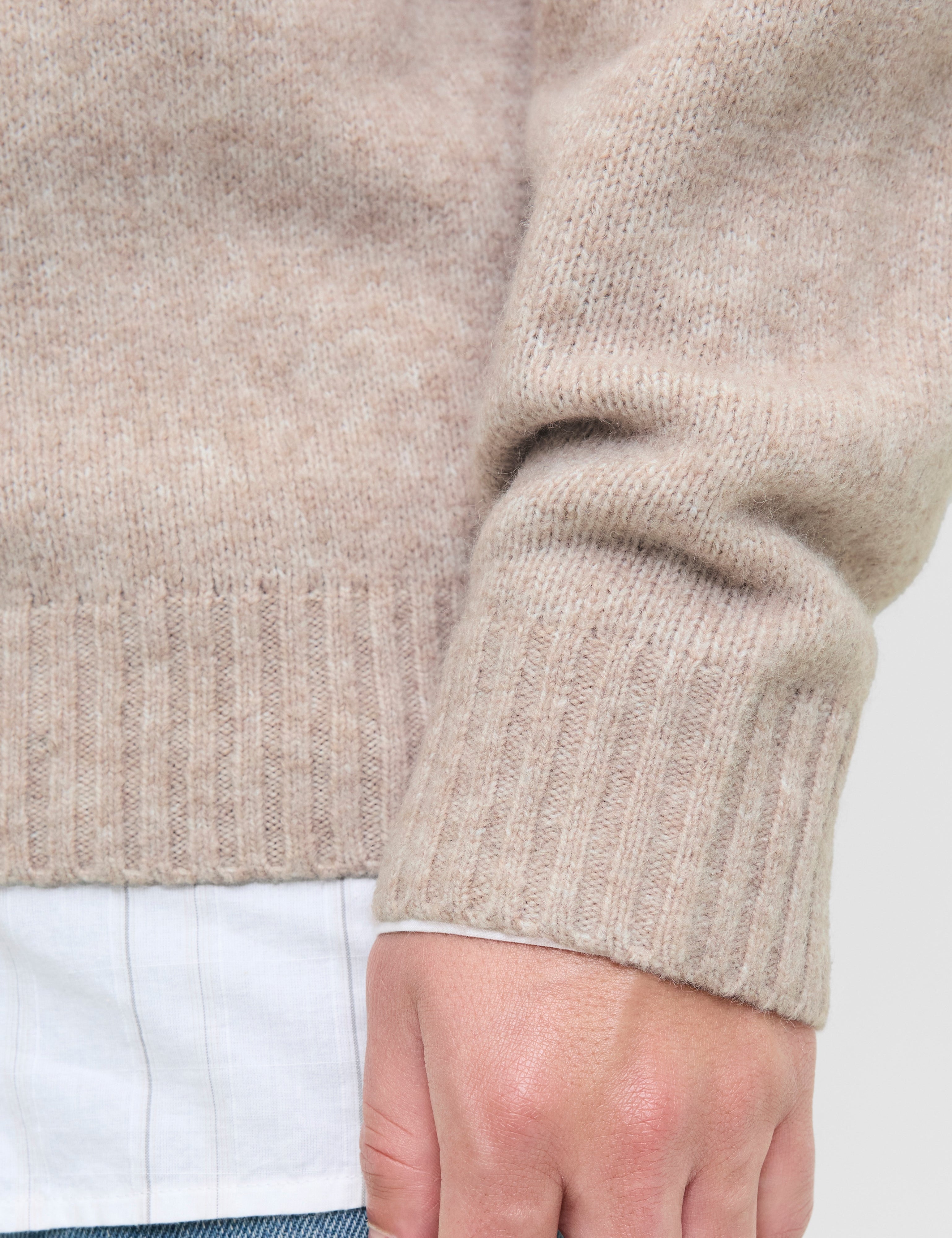 JACK & JONES JJESOHO ollie knit crew neck - atmosphere