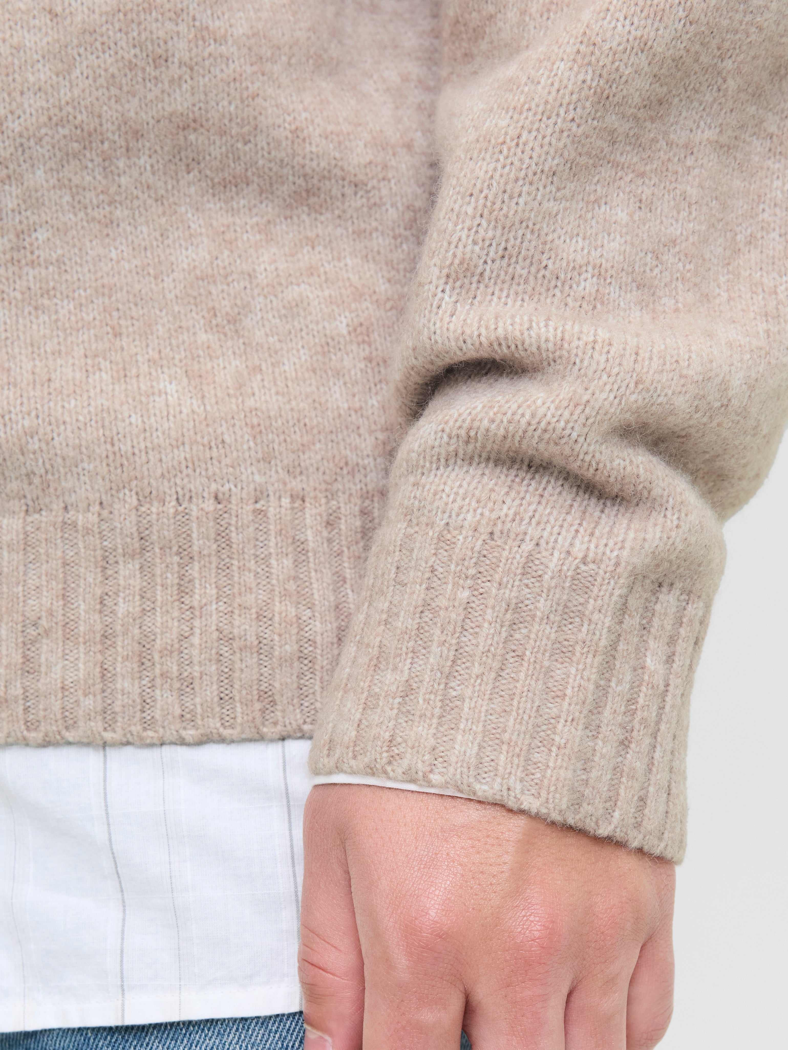 JACK & JONES JJESOHO ollie knit crew neck - atmosphere