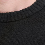 JACK & JONES JJESOHO ollie knit crew neck - black