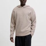 JACK & JONES JJESOHO ollie knit hood - atmosphere