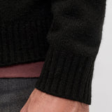 JACK & JONES JJESOHO ollie knit hood - black