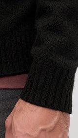 JACK & JONES JJESOHO ollie knit hood - black