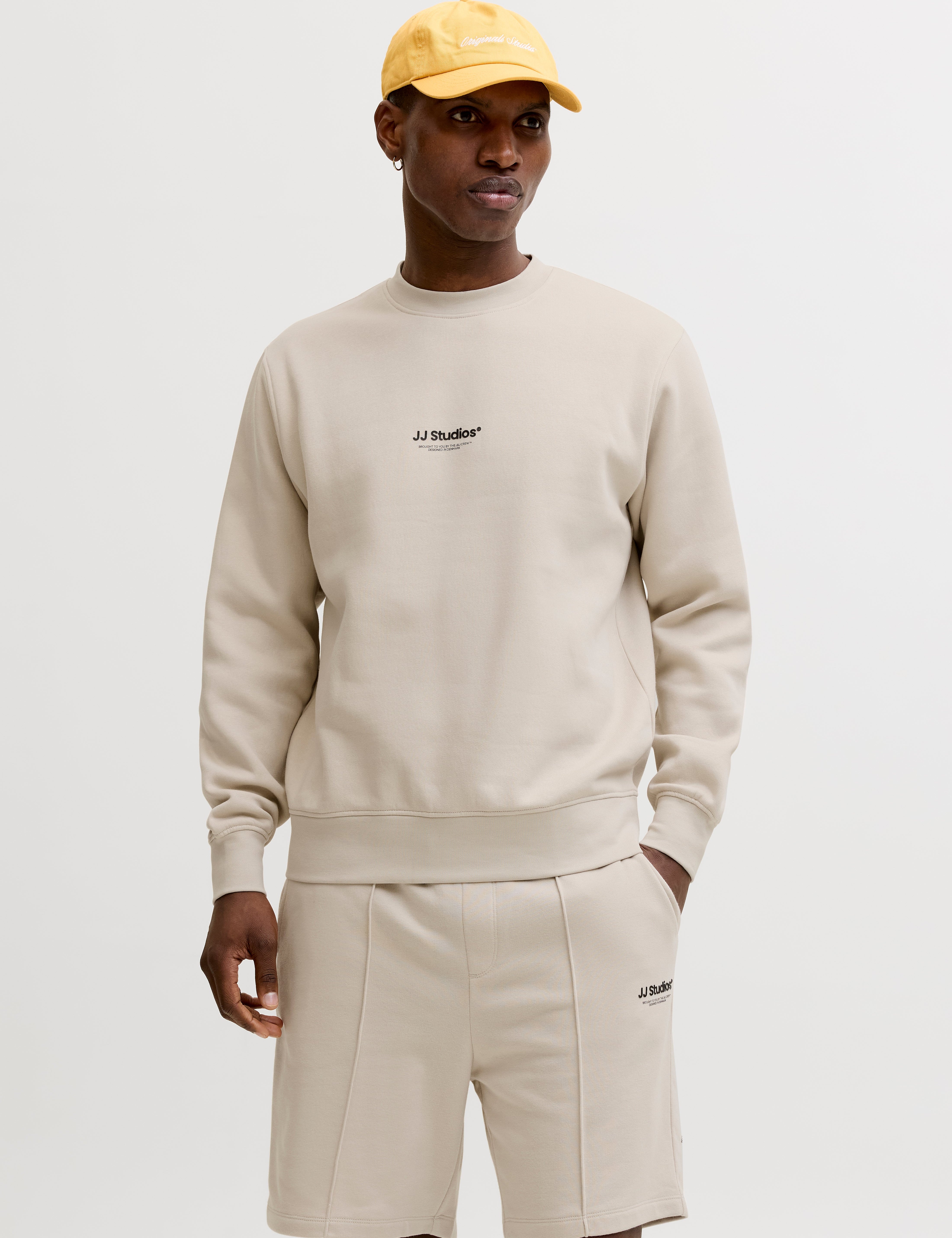 JACK & JONES JJESOHO sweat crew neck - moonbeam