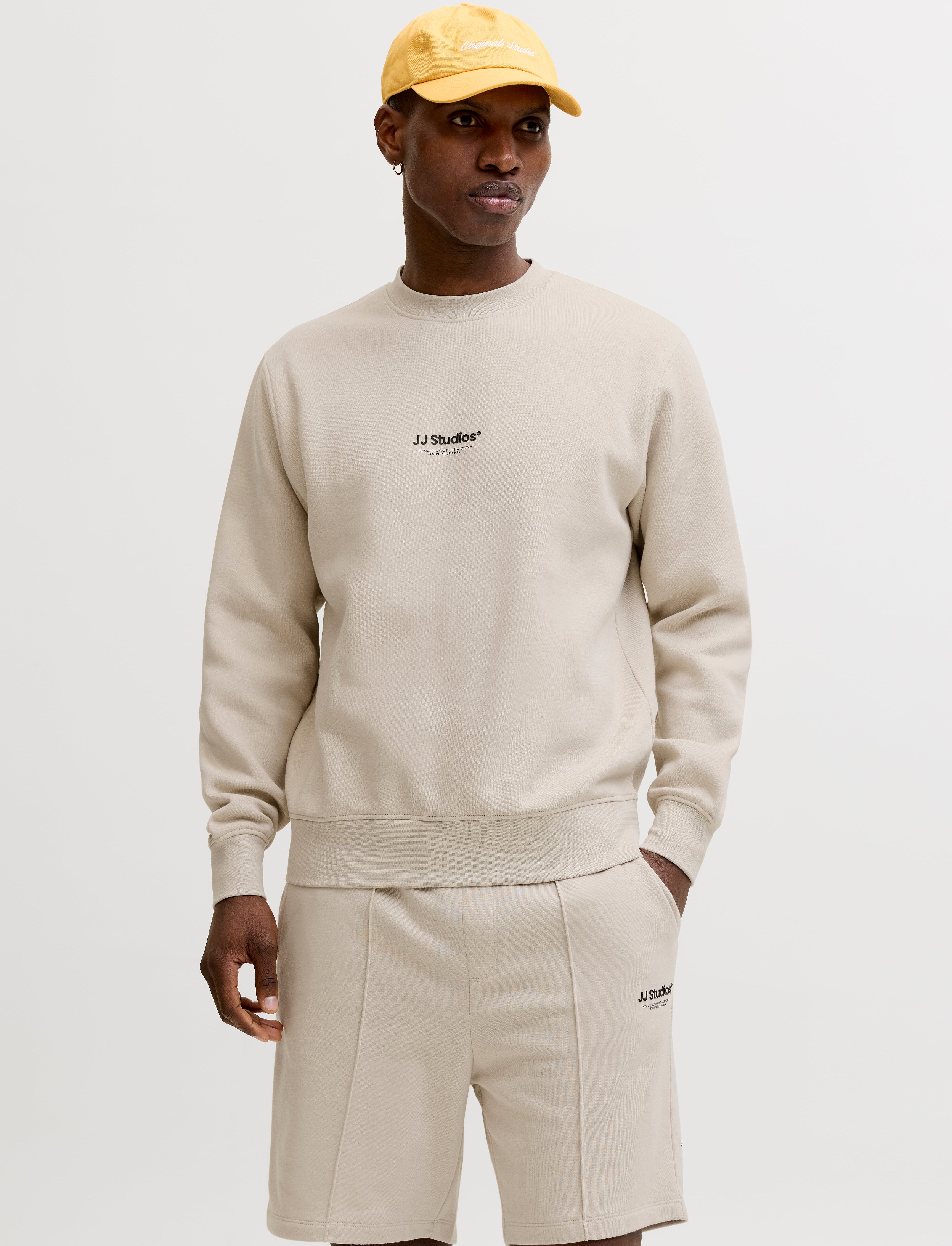 JACK & JONES JJESOHO sweat crew neck - moonbeam