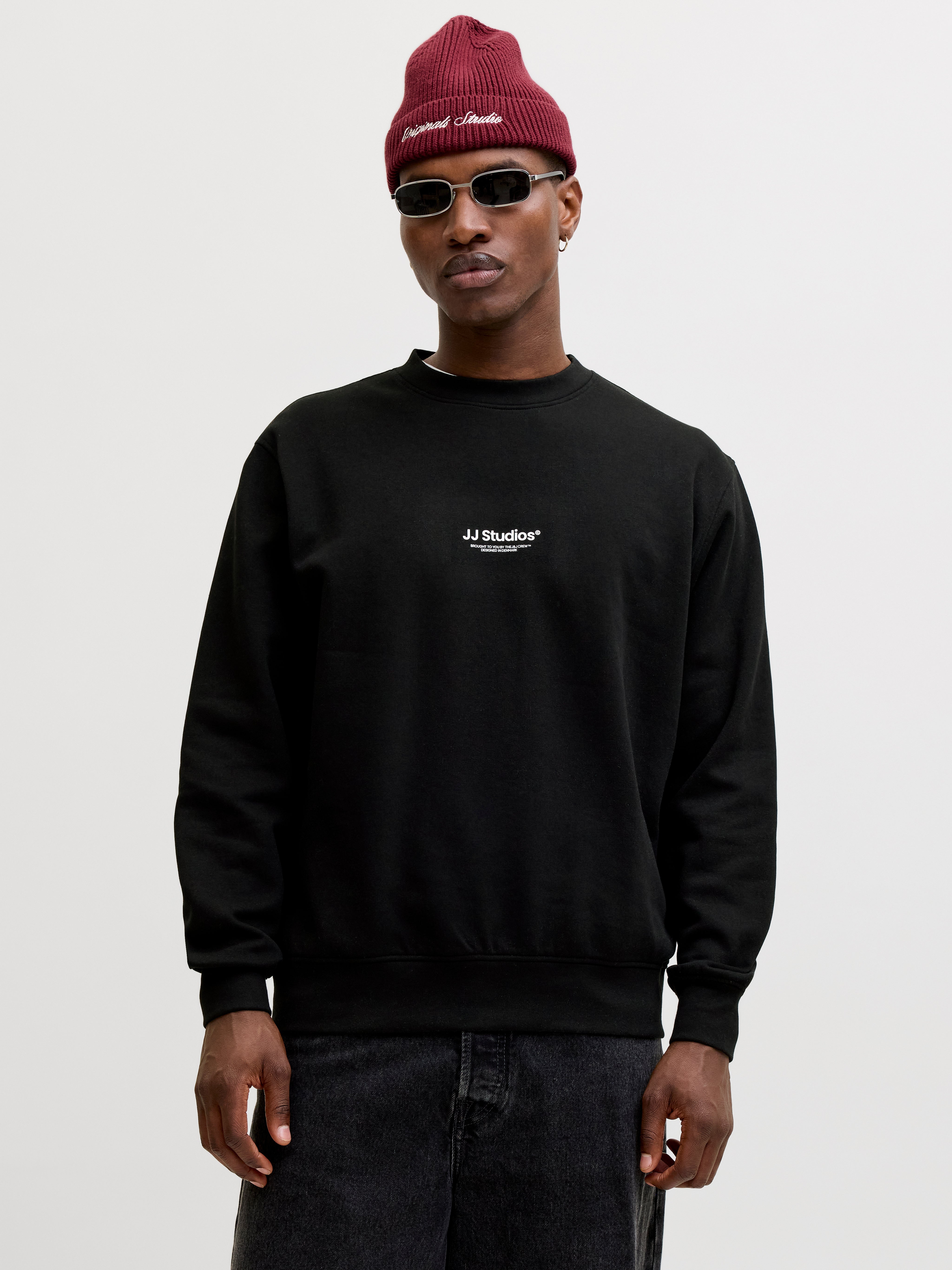 JACK & JONES JJESOHO sweat crew neck - black