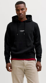 JACK & JONES JJESOHO sweat hood - black