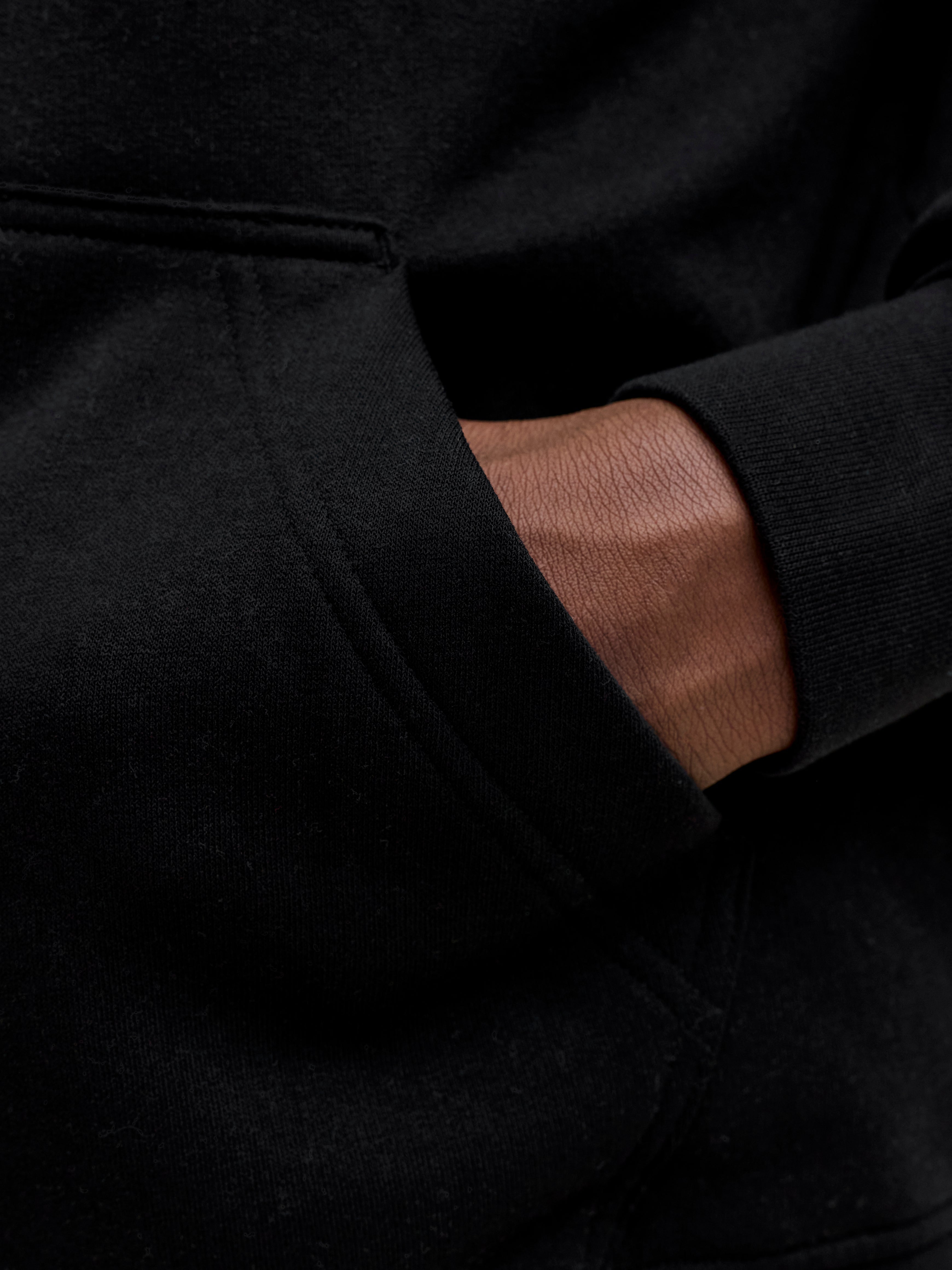 JACK & JONES JJESOHO sweat hood - black