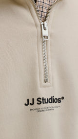 JACK & JONES JJESOHO sweat quarter zip - delicioso