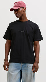 JACK & JONES JJESOHO tee crew neck in black - Image 1