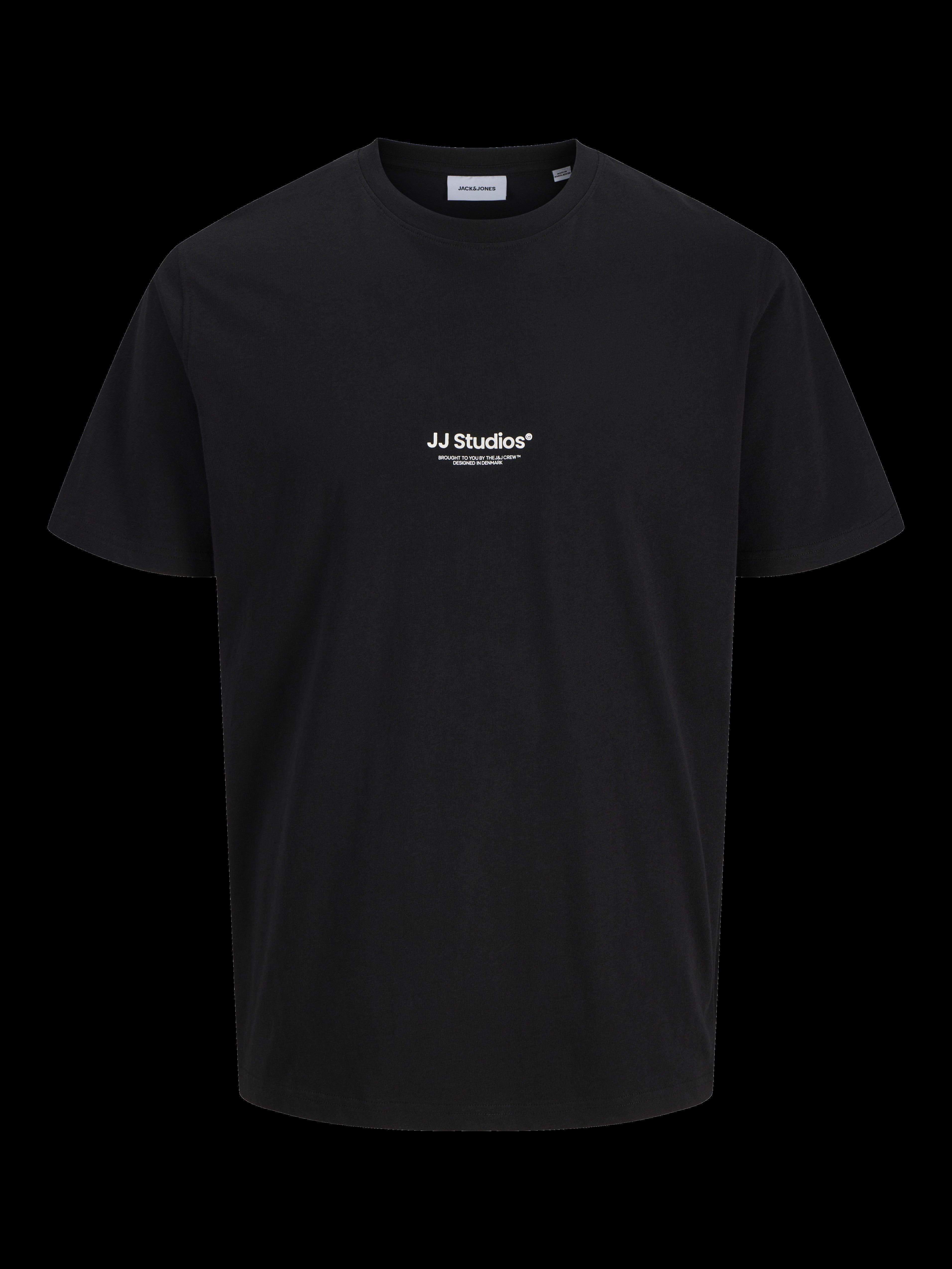 JACK & JONES JJESOHO tee crew neck in black - Image 3