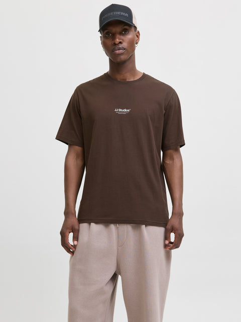 JACK & JONES JJESOHO tee crew neck in delicioso