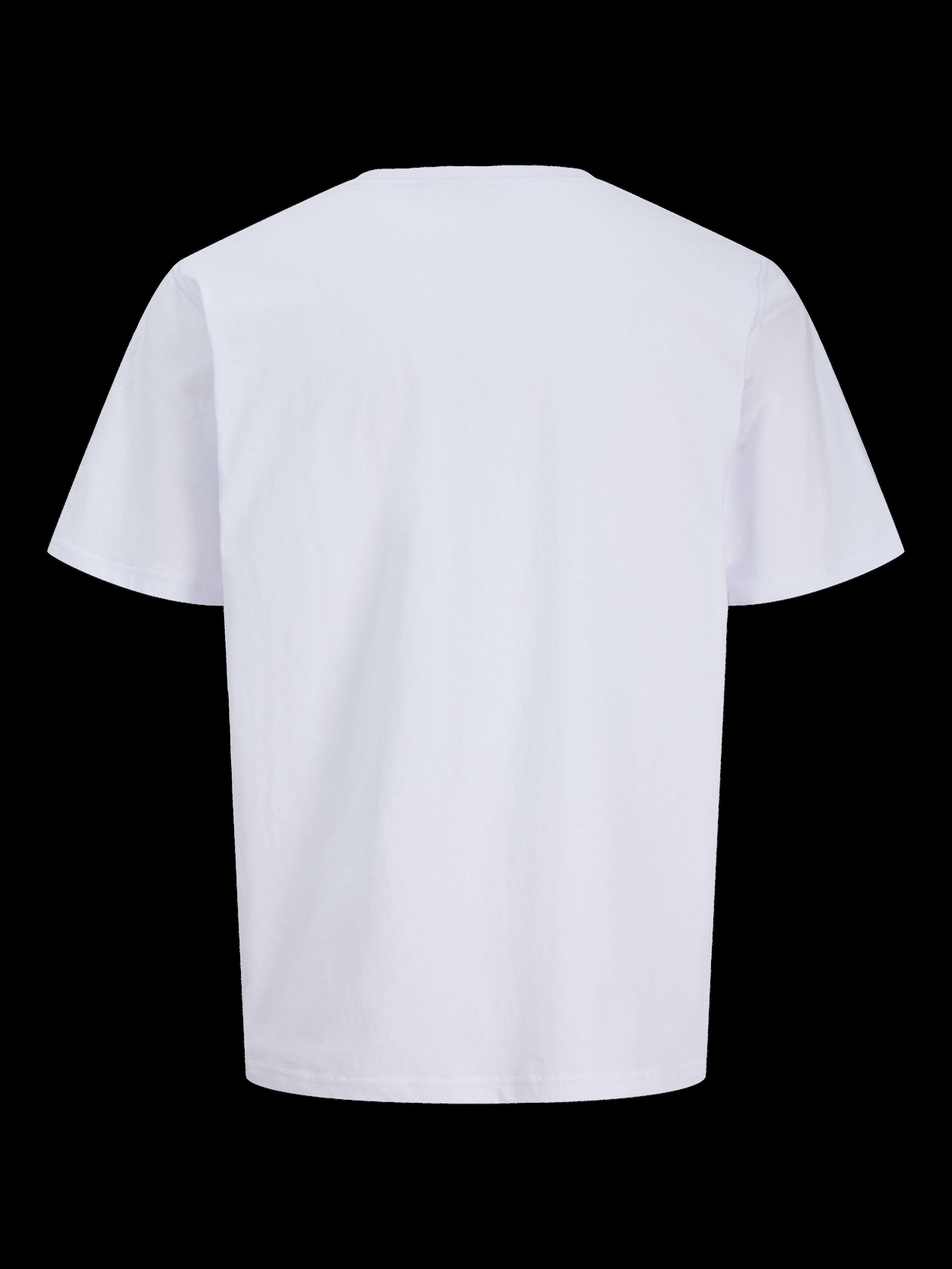 JACK & JONES JJESOHO tee crew neck in white - Image 4