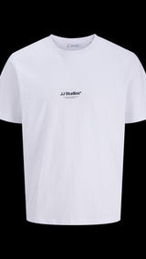 JACK & JONES JJESOHO tee crew neck in white - Image 3