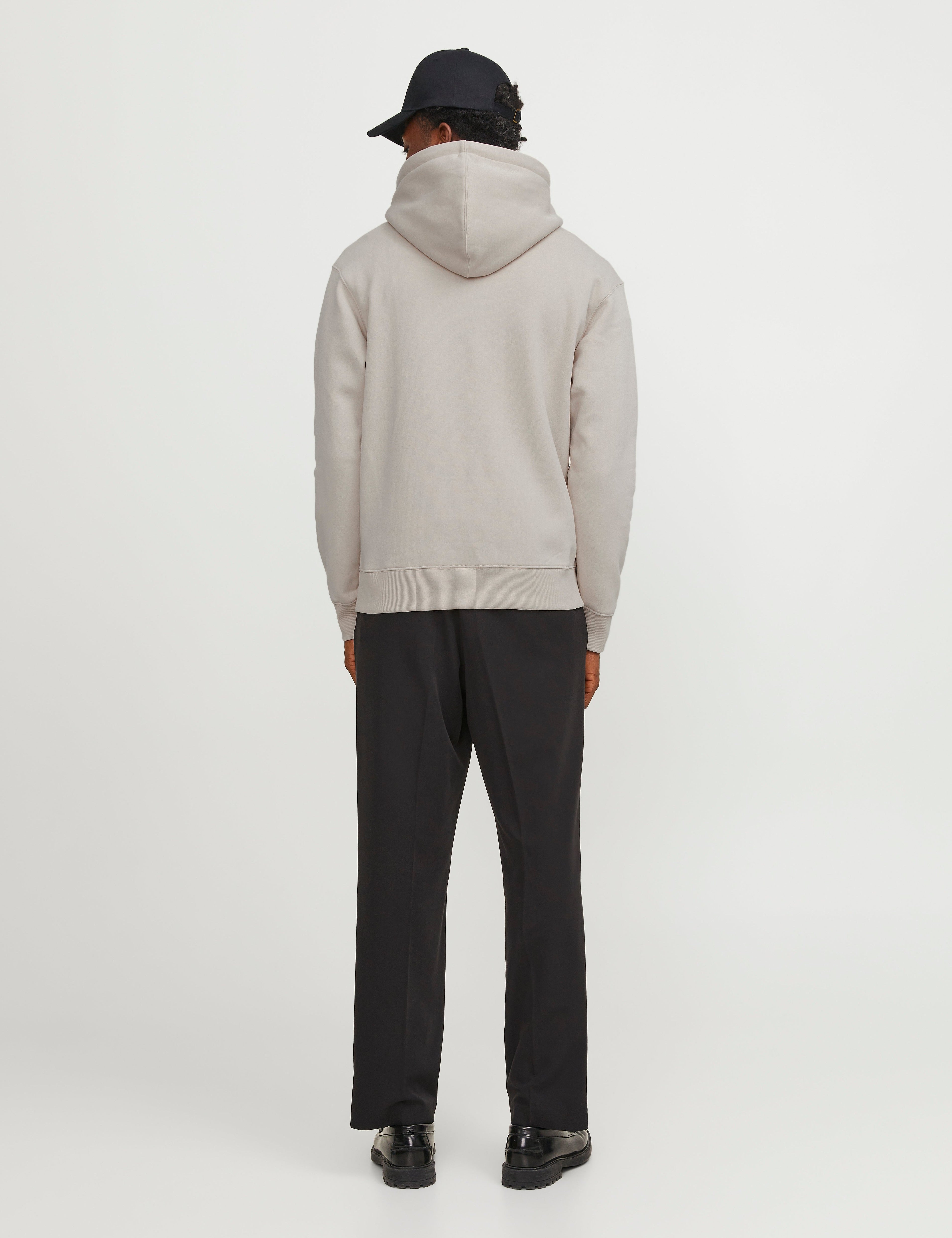 JACK & JONES JJESTAR sweat hood in moonbeam - Image 2
