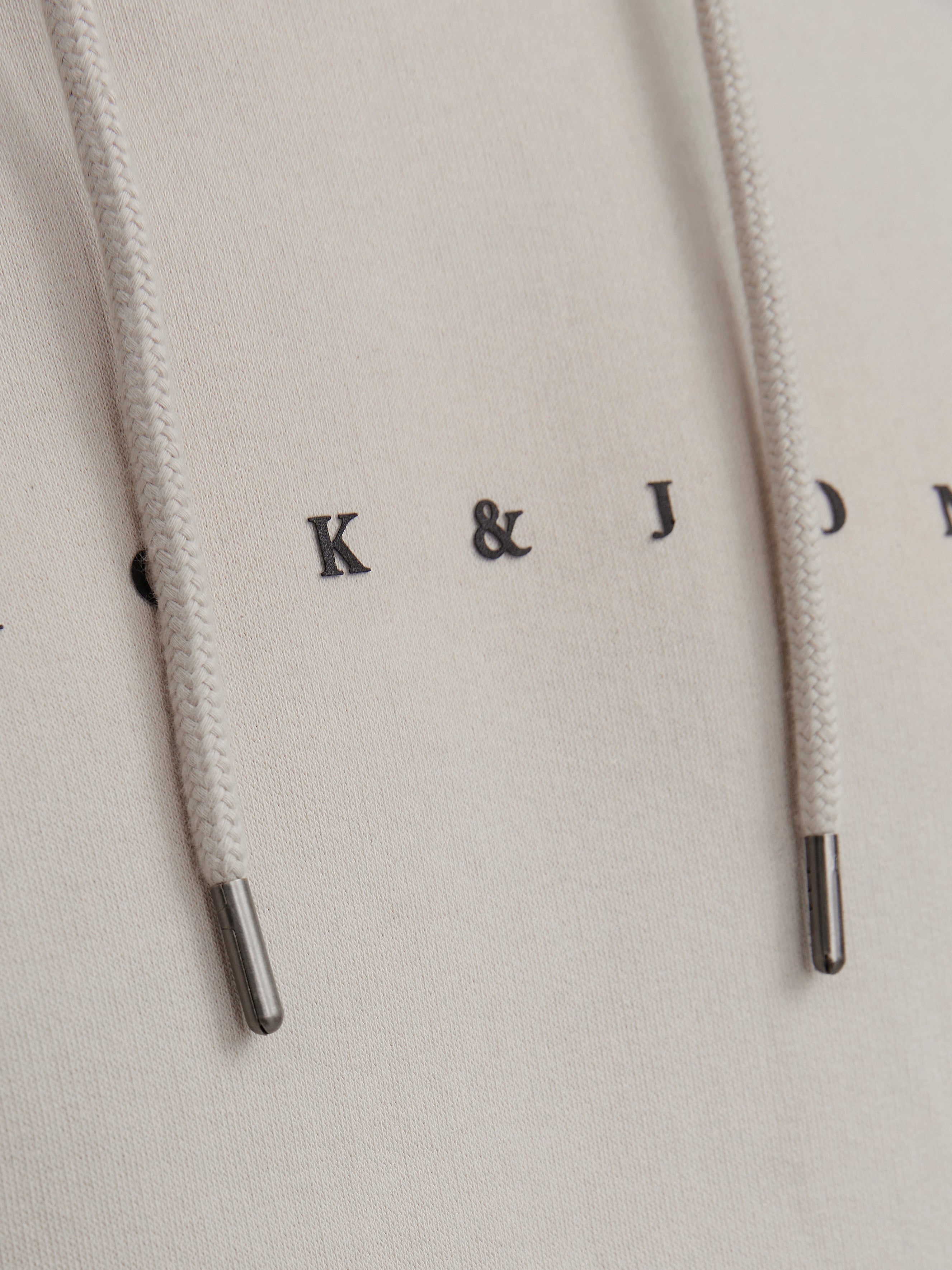 JACK & JONES JJESTAR sweat hood in moonbeam - Image 6