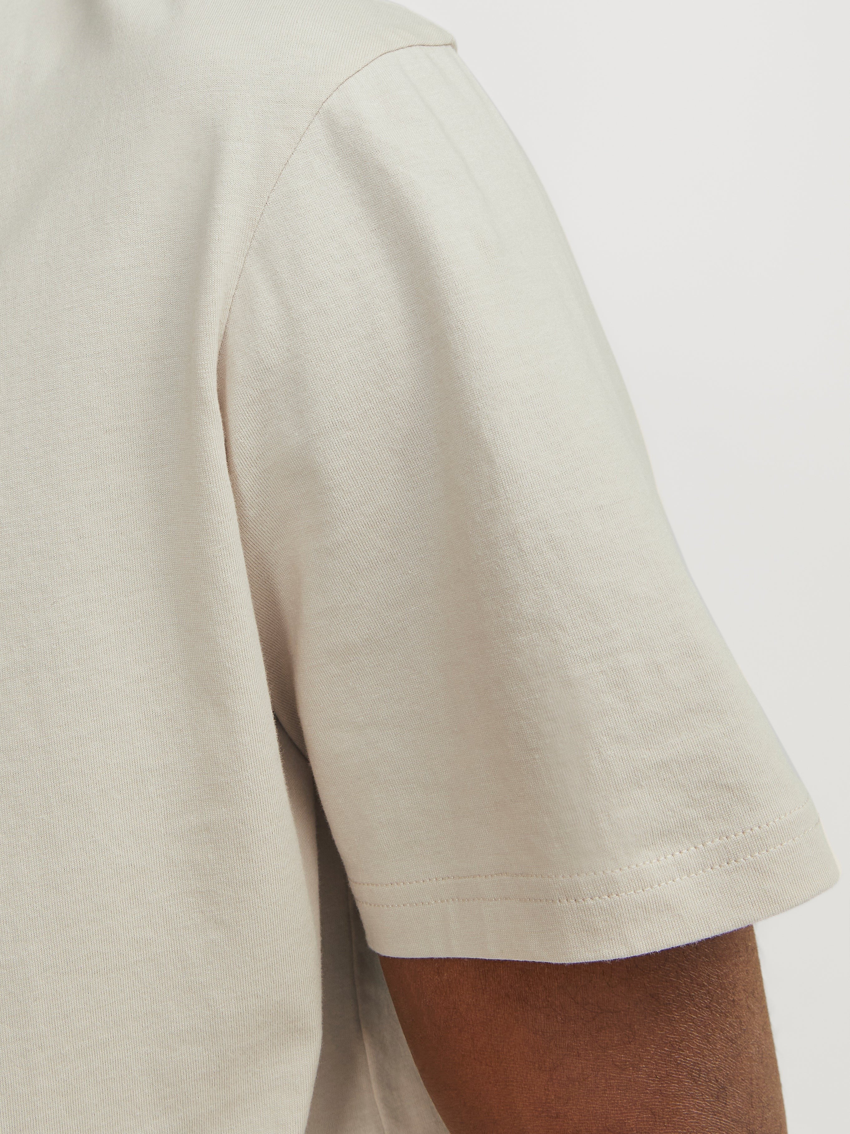 JACK & JONES JJESTAR tee in moonbeam - Image 7