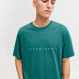 JACK & JONES JJESTAR tee in deep teal - Image 7