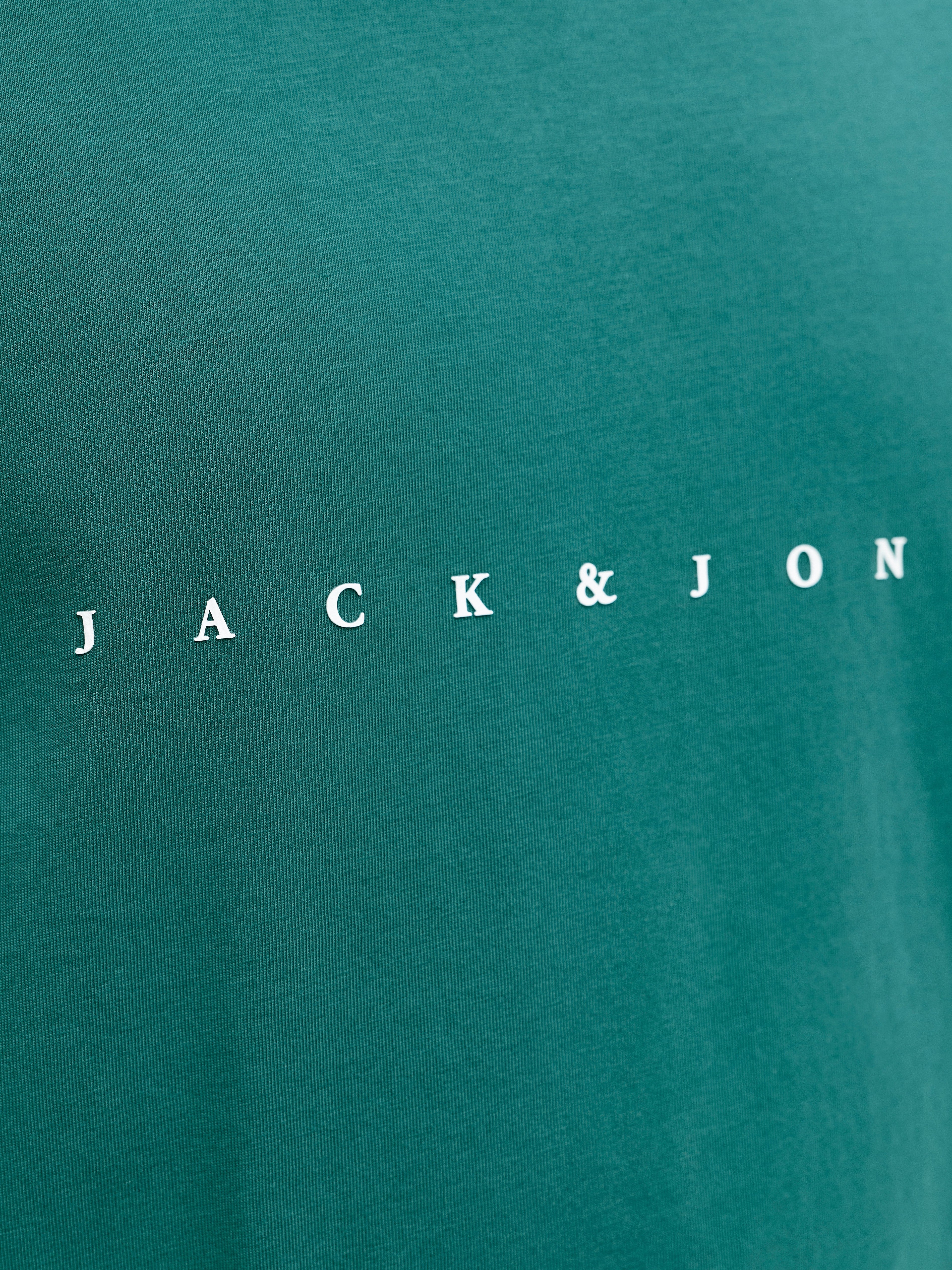 JACK & JONES JJESTAR tee in deep teal - Image 6