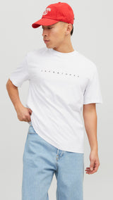 JACK & JONES JJESTAR tee in white - Image 1